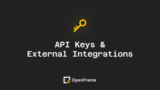 API Keys & External Integrations
