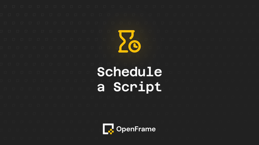 Schedule a Script