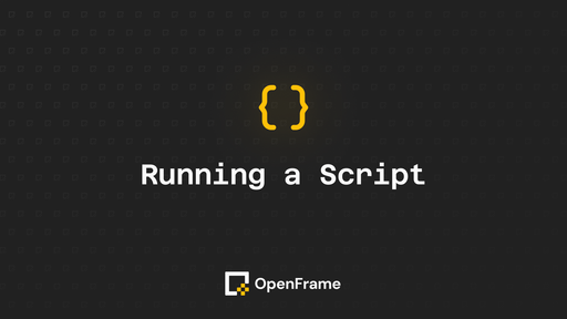 Running a Script