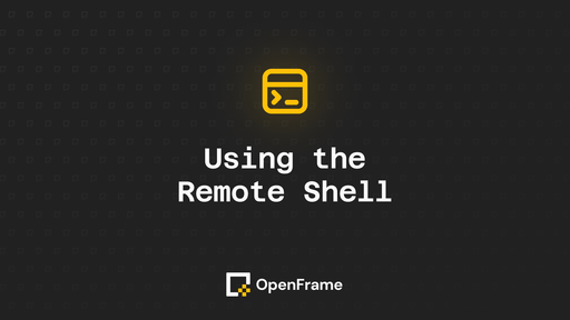 Using the Remote Shell
