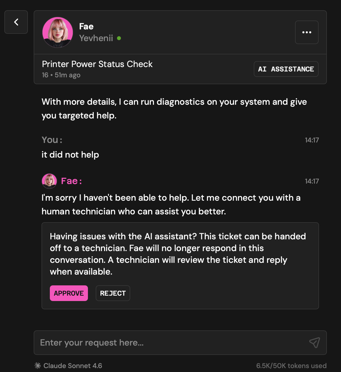 Escalation to Human